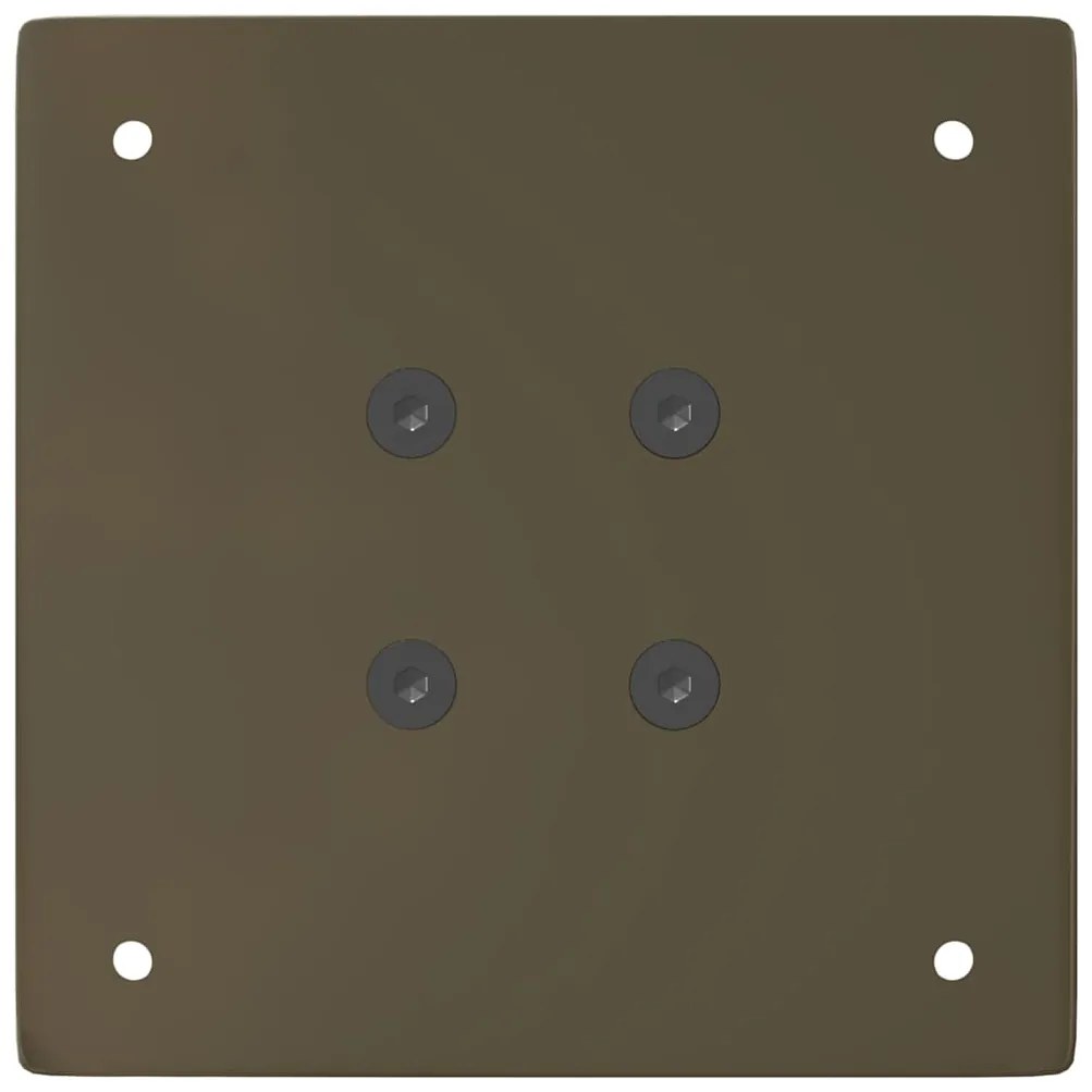 Pés para mesa de centro 4 peças aço natural 30 cm aço