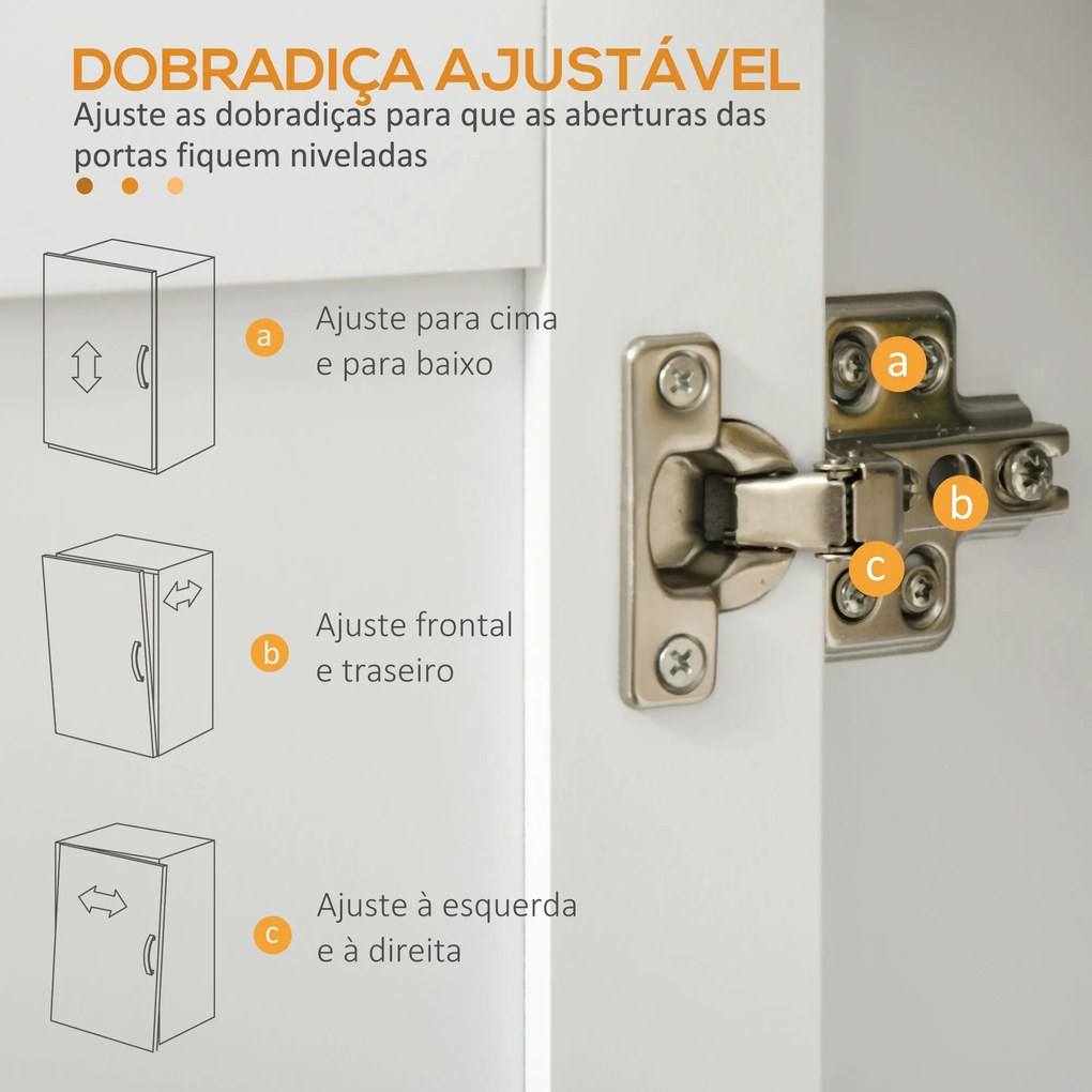 Carrinho de Cozinha com 1 Gaveta 2 Portas Suporte para Panos e Especie