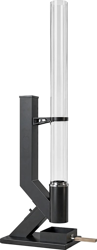 Outsunny Aquecedor a Pellets para Exterior 13 kW com Tubo de Vidro, Depósito de 2,4 kg e Gaveta para Cinzas, Preto | Aosom Portugal