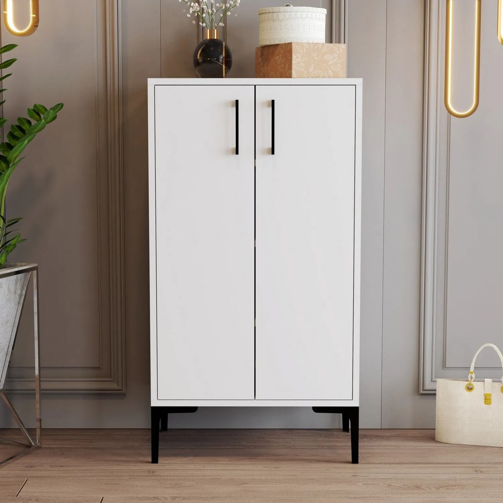 Sapateira Prag – Branco – 60x111x35 cm