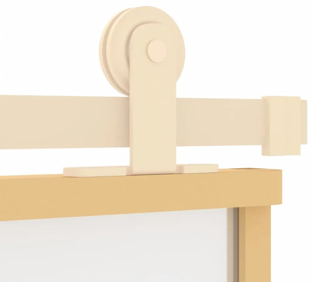 Porta deslizante 90x205 cm vidro ESG fosco/alumínio dourado