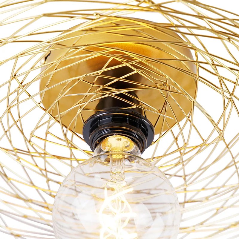 Candeeiro de teto oriental dourado 60 cm - Glan