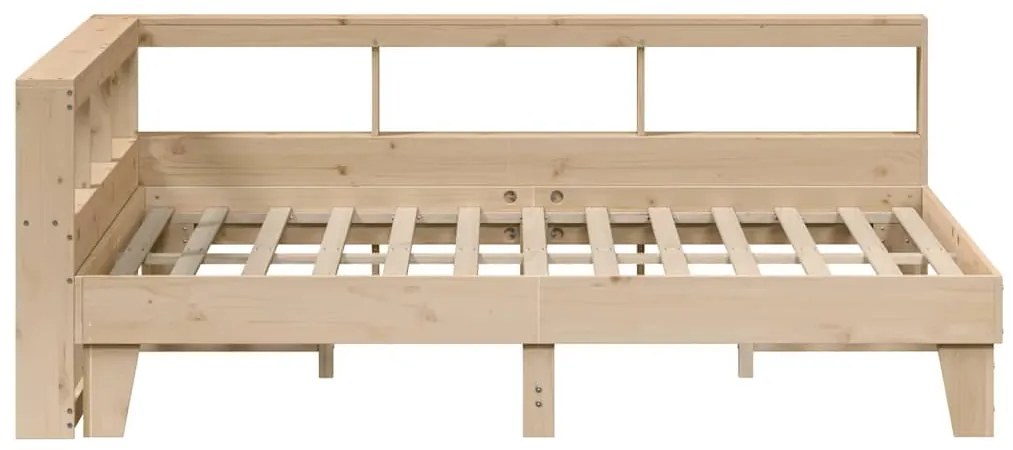 Cama com estante sem colchão 160x200 cm pinho maciço