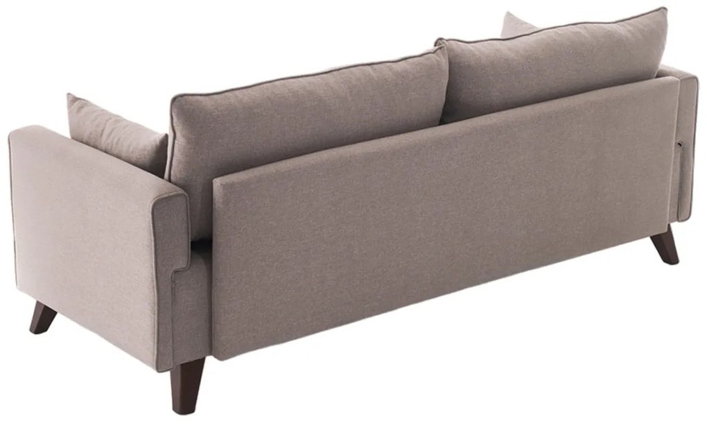 Sofá de 3 Lugares Bella – Creme – 208x85x81 cm