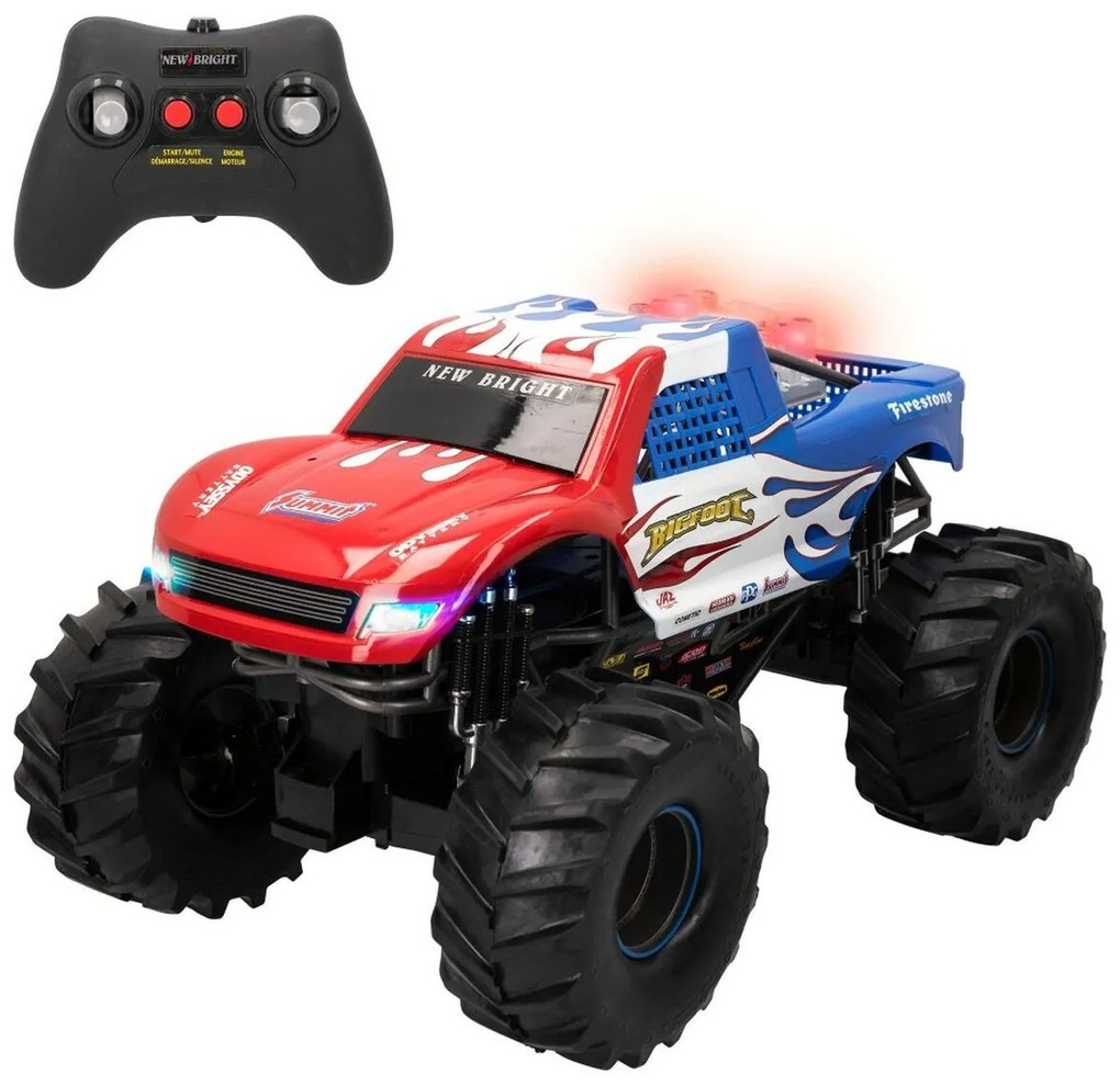 Carro Rádio Controlo New Bright Bigfoot Monster Truck 1:10 (2 Unidades)