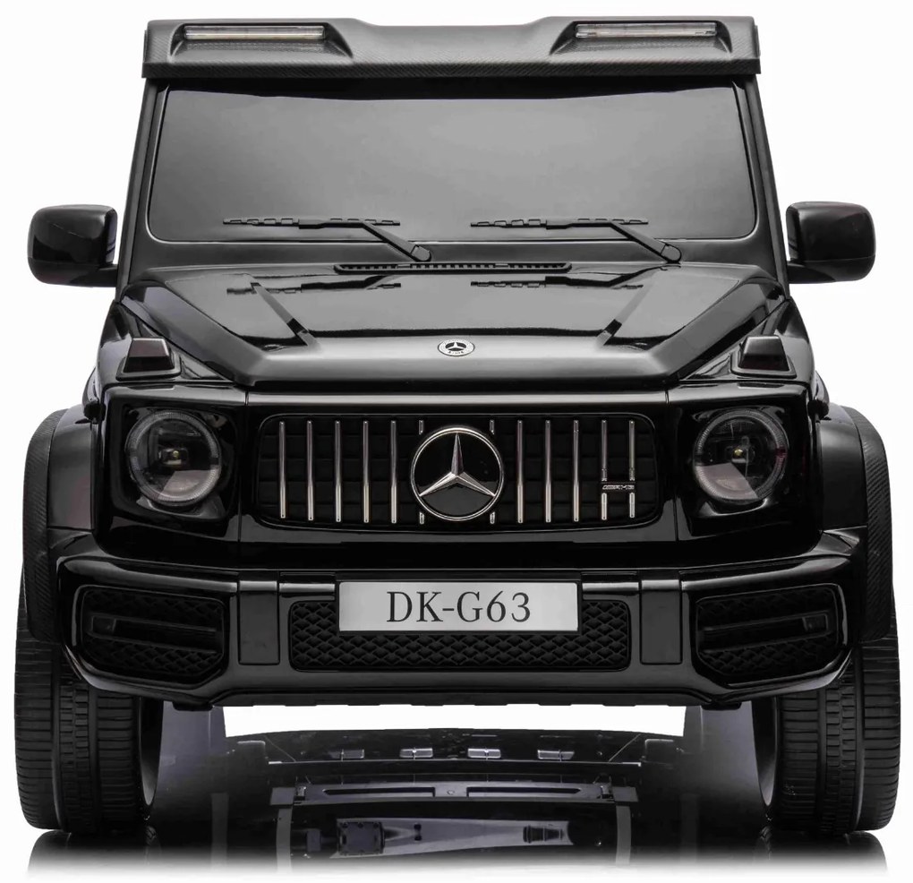 Carro elétrico para crianças Mercedes-Benz G63 AMG 4x4² 2 lugares 12V, Leitor MP3 com entrada USB/AUX, Rodas Borracha com suspensão, Bancos em pele, C