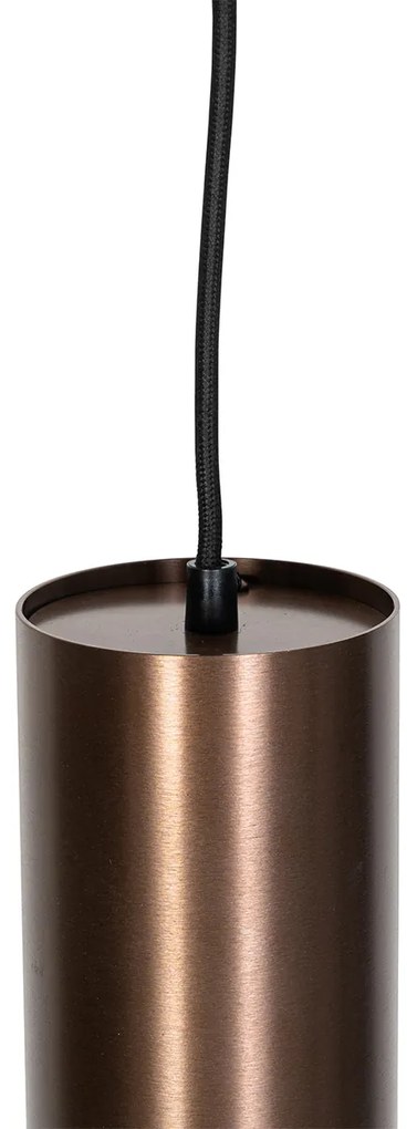 Candeeiro de suspensão design bronze escuro - Tubo Design
