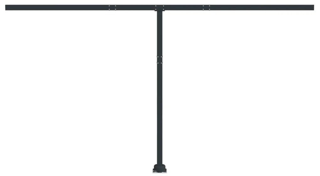 Conjunto de postes para toldo 450x245 cm ferro antracite