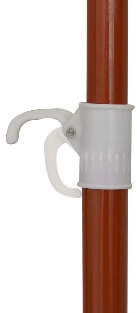 Guarda-sol de jardim com poste de aço 180 cm antracite
