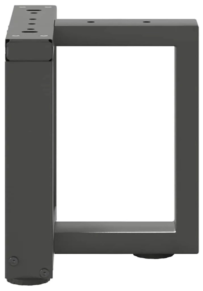 Pés para mesa de centro em forma de T, 2 peças, antracite, 30x25x(30-3