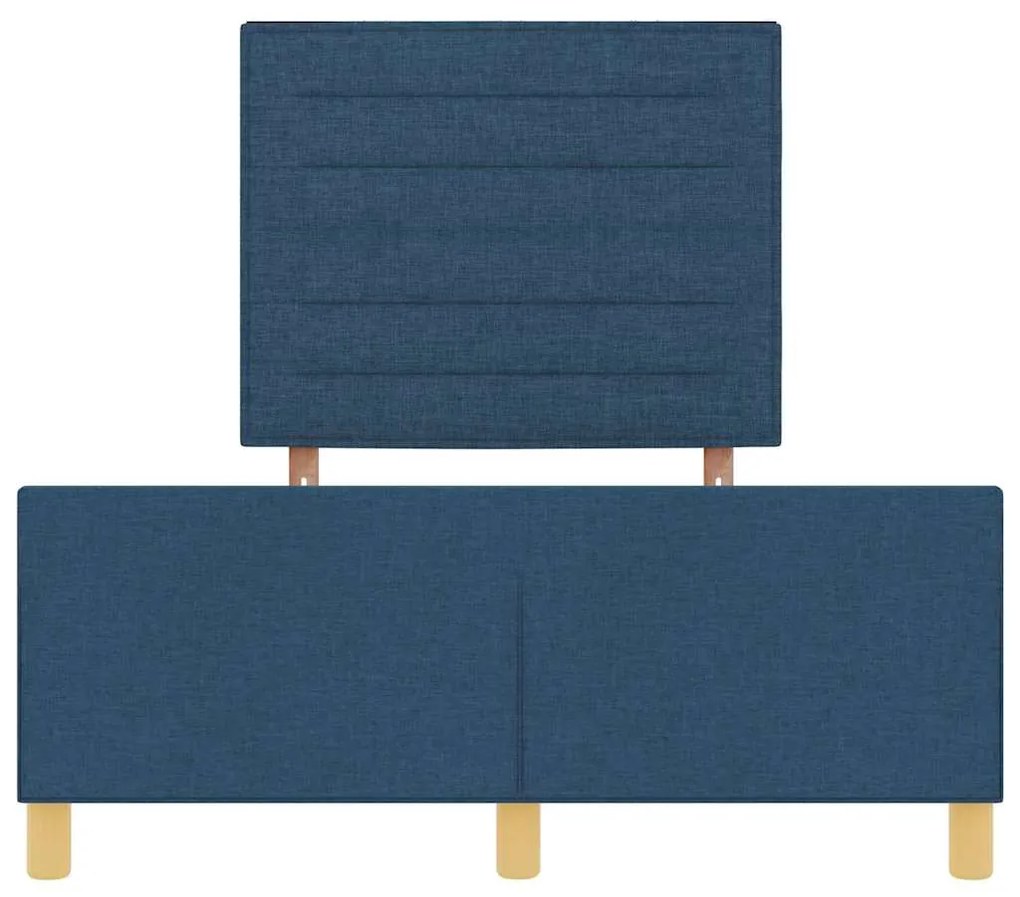 Cama vidaXL Azul 120x200 cm Tecido