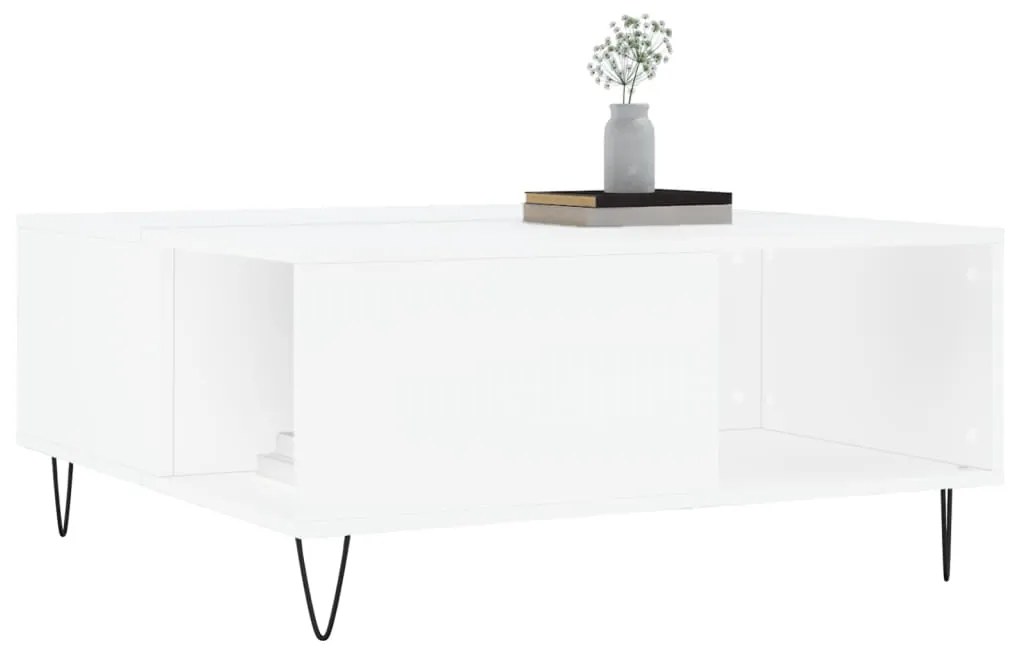 Mesa de centro 80x80x36,5 cm derivados de madeira branco