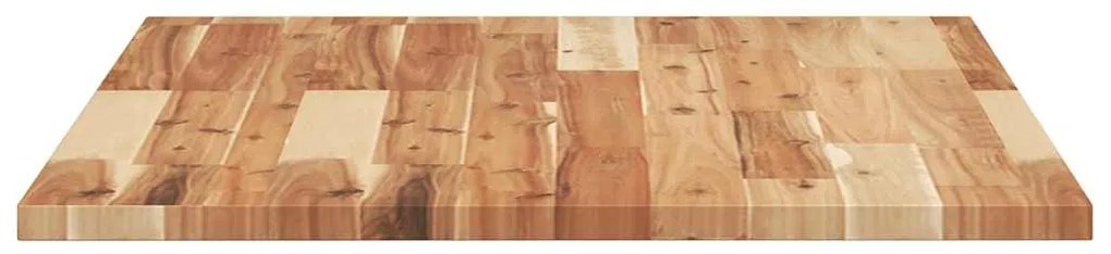 Tampo de secretária 80x60x2 cm acácia maciça acabamento a óleo