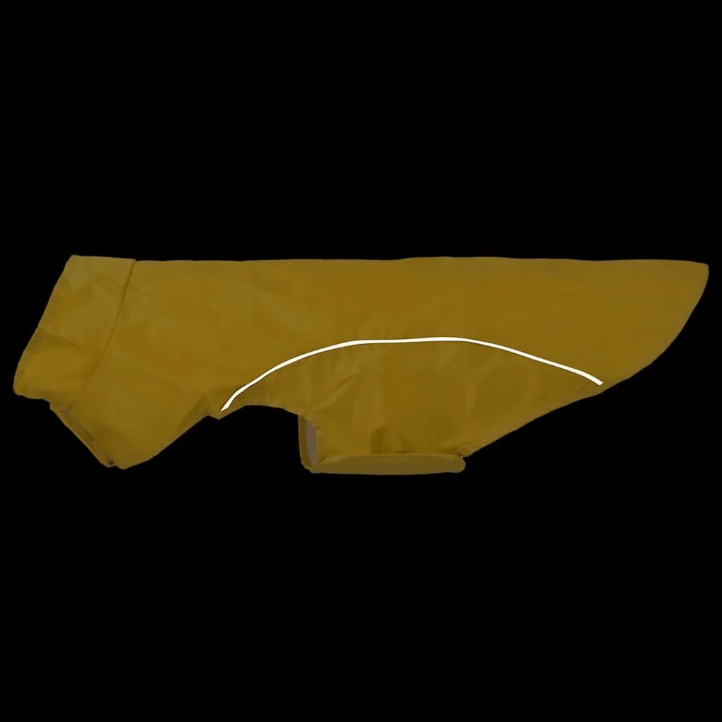 Capa de chuva para cães com tiras reflectoras amarelo XL