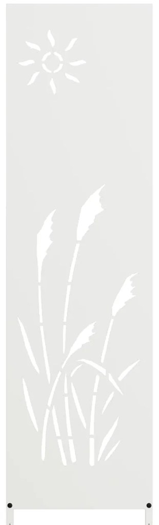 vidaXL Tela de Privacidade para Jardim Fretwork Branco 32 x 140 cm