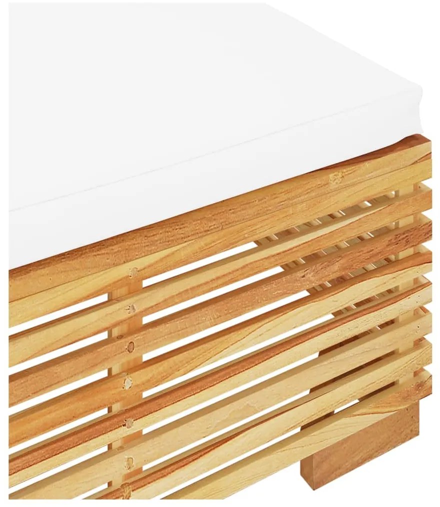 2 pcs conjunto lounge de jardim madeira de teca maciça