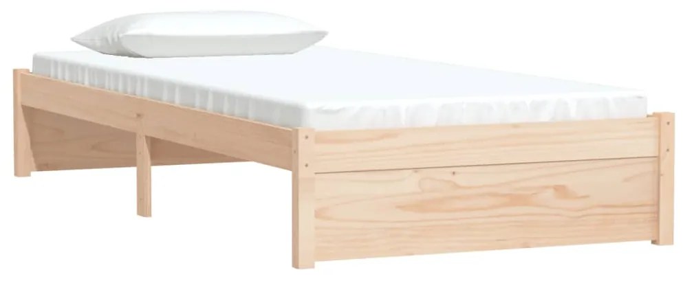 Estrutura de cama solteiro 90x190 cm madeira maciça