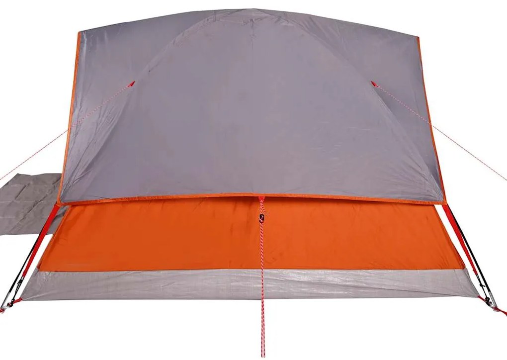Tenda familiar cúpula para 6 pessoas impermeável laranja