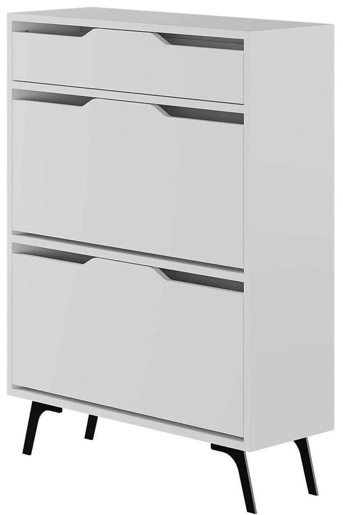 Hall Stand Berlin ABC – Walnut White – 180x200x35 cm