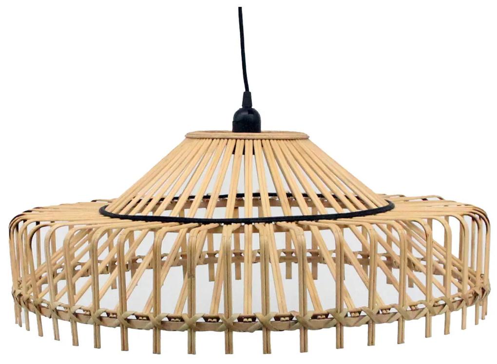 Candeeiro de Teto Dkd Home Decor Castanho Bambu 50 W (61 X 61 X 23 cm)