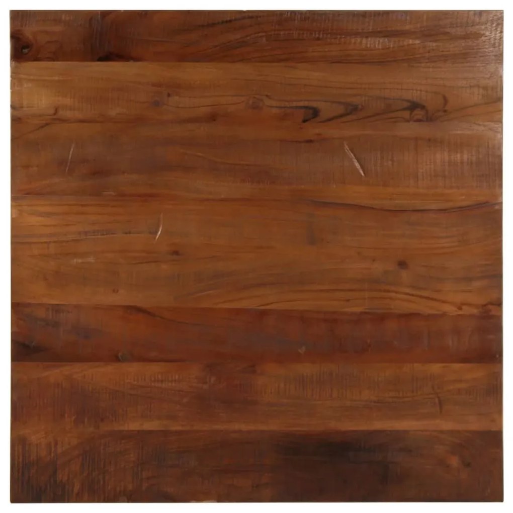 vidaXL Tampo de mesa quadrado 70x70x2,5 cm madeira recuperada maciça