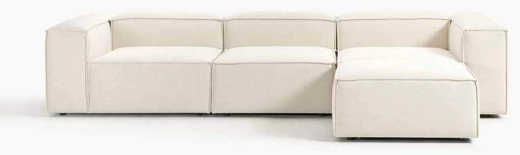 Sofá modular com pufe (esquerdo/direito) Lennon (4 lugares)