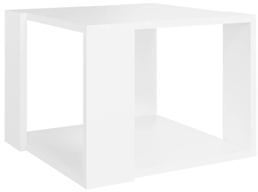 Mesa de centro 40x40x30 cm madeira processada branco