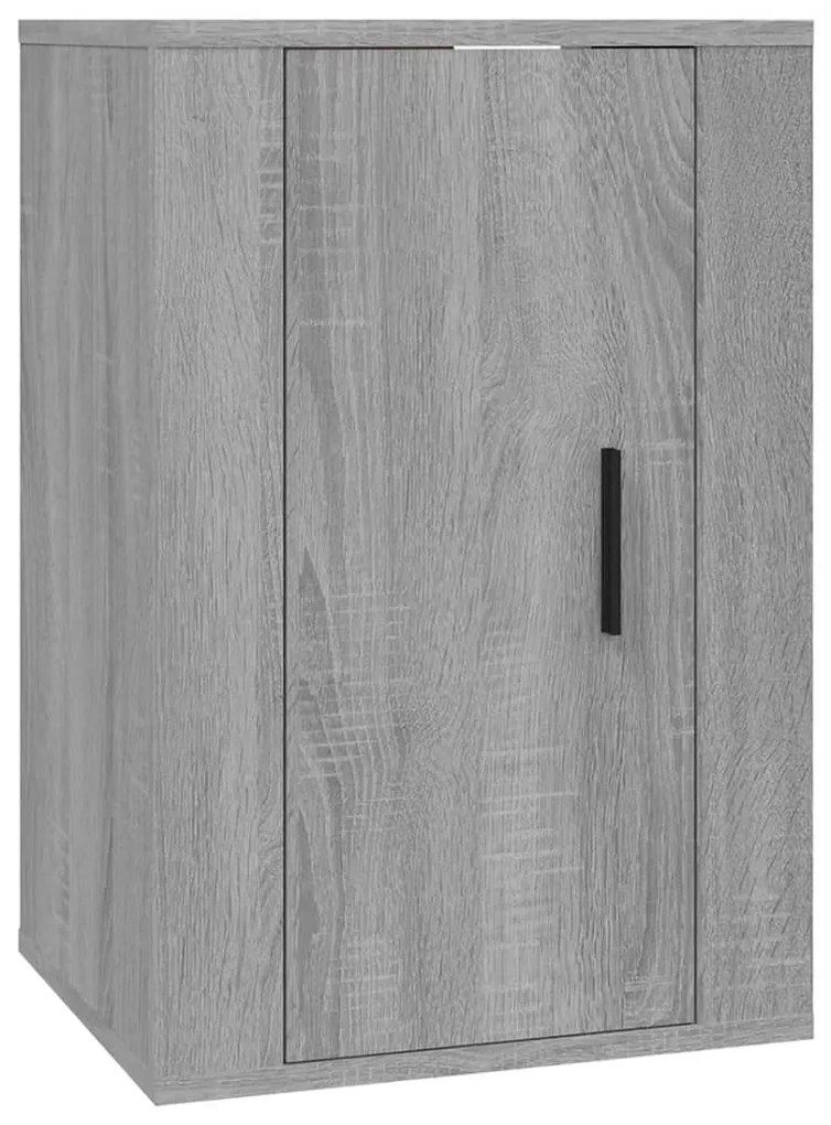 Móveis de TV de parede 2 pcs 40x34,5x60 cm cinzento sonoma