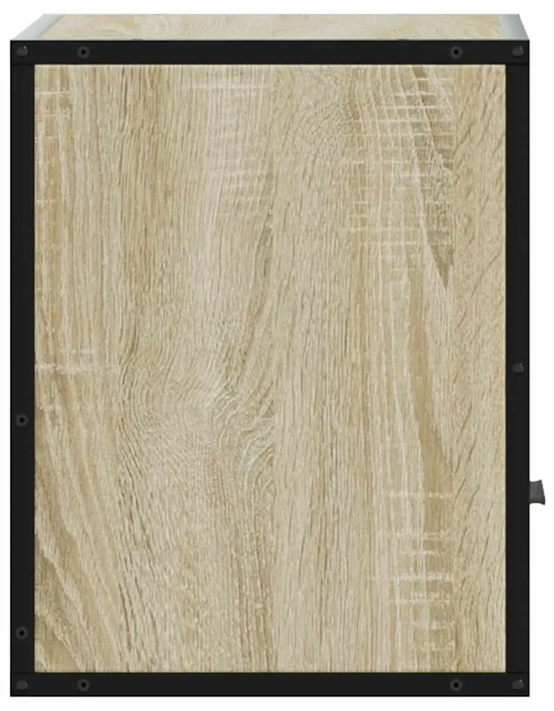 Mesa de cabeceira de parede 40x31x39,5 cm carvalho sonoma