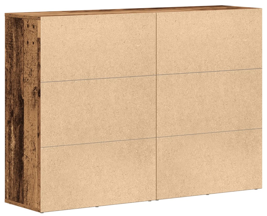 Buffets 2 pcs Madeira Velha 60x31x84 cm Madeira Engenharia