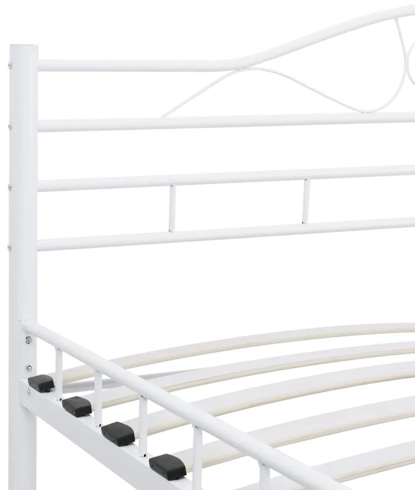 Estrutura de cama 200x200 cm metal branco