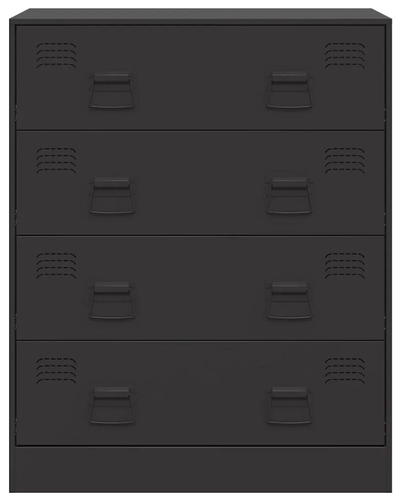 Aparador 67x39x83 cm aço preto