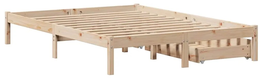 Cama sem colchão 160x200 cm madeira de pinho maciça