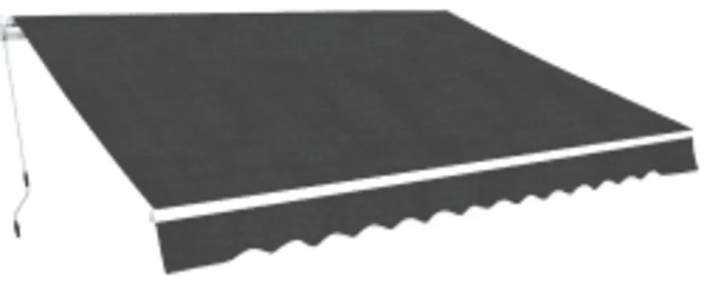 vidaXL Todo dobrável manual 600 cm antracite