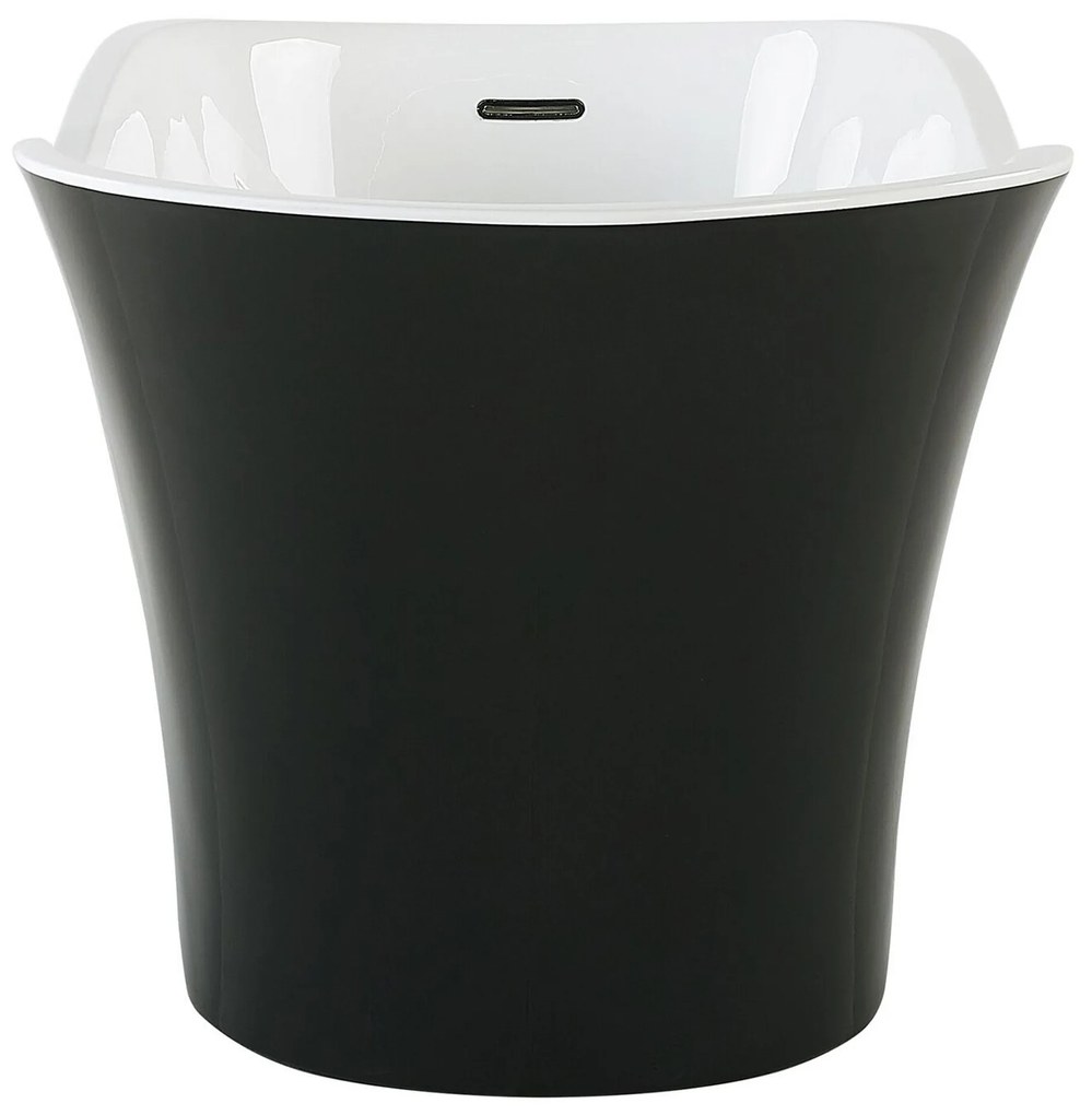 Banheira autónoma em acrílico preto 170 x 80 cm DULCINA Beliani