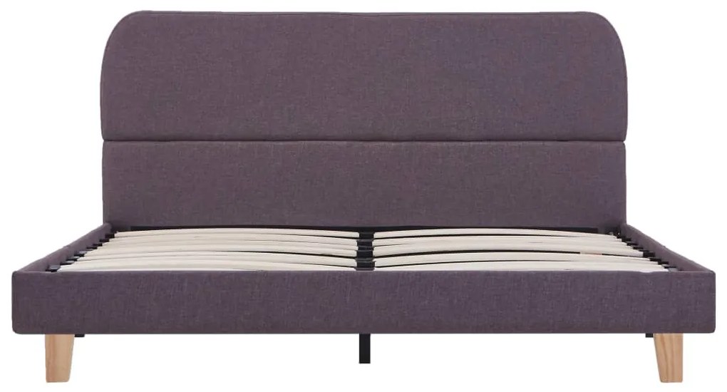 Estrutura para cama sem colchão Taupe Tecido 135x190 cm