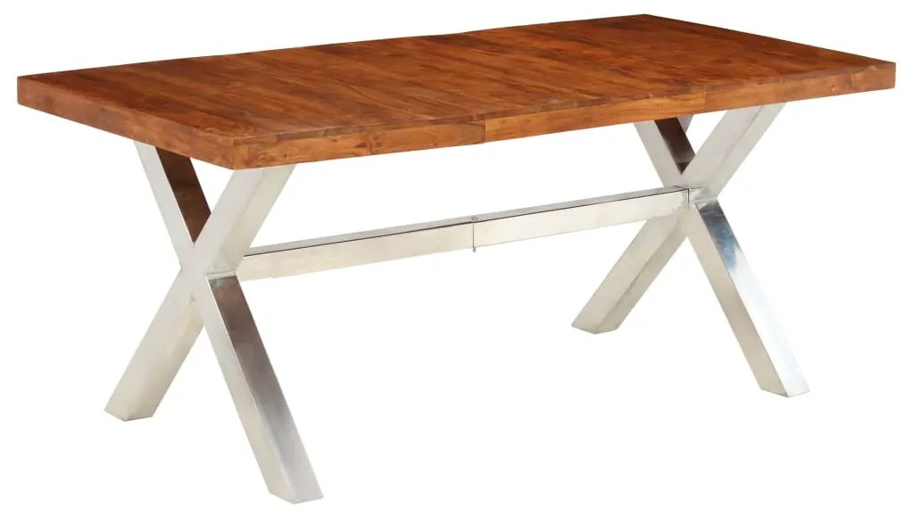 Mesa de jantar 180x90x76 cm madeira maciça