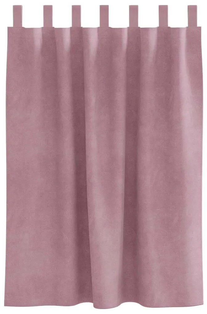 Cortinas Blackout vidaXL com Laços para Pendurar 2 pcs Veludo Rosa Esc