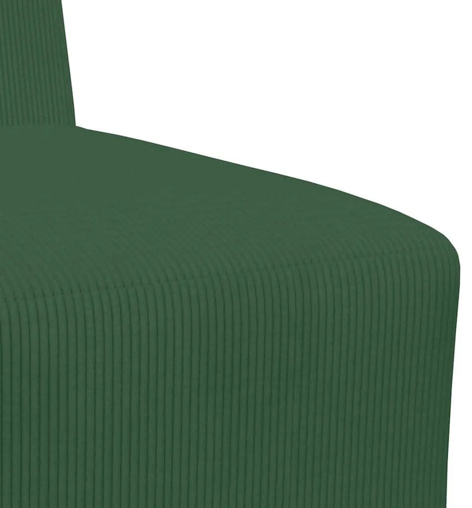 Poltrona 55 cm tecido corduroy verde selva