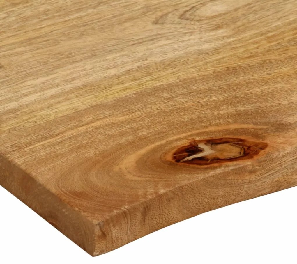 Tampo de mesa c/ borda viva 90x80x2,5 cm mangueira maciça