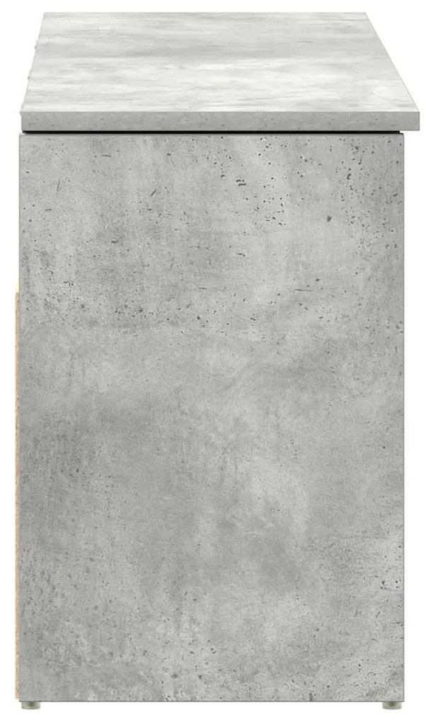 Banco sapateira 102x30,5x45 cm derivados cinzento cimento