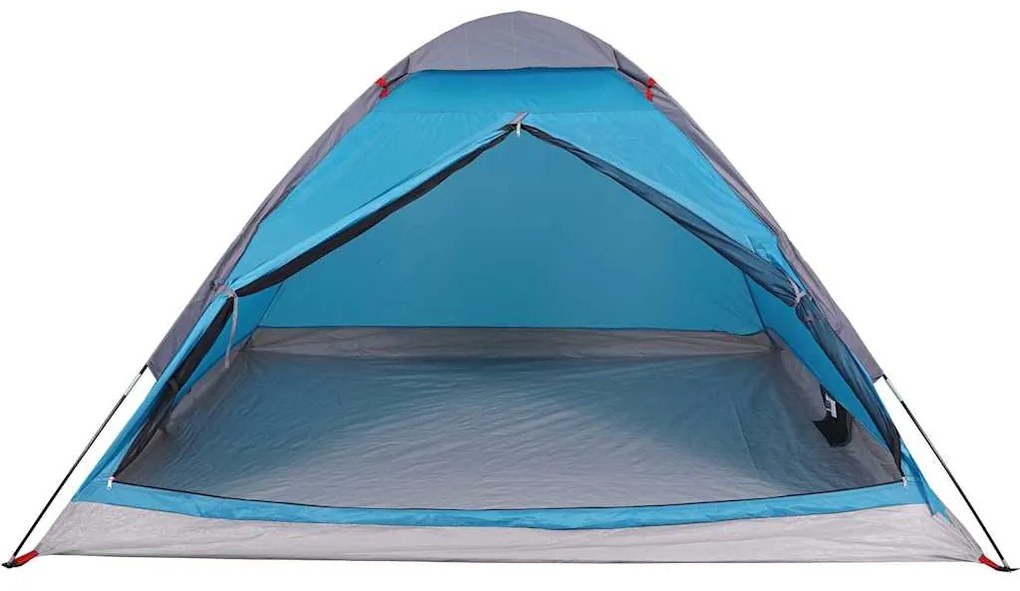 Tenda de campismo cúpula para 2 pessoas impermeável azul