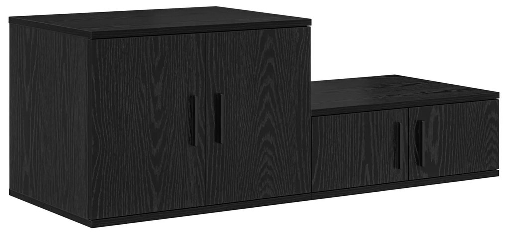Armário de Armazenamento vidaXL Preto 103x41x40 cm Madeira de Engenhar