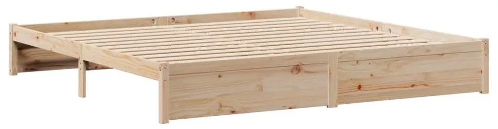 Cama com estante sem colchão 180x200 cm pinho maciço