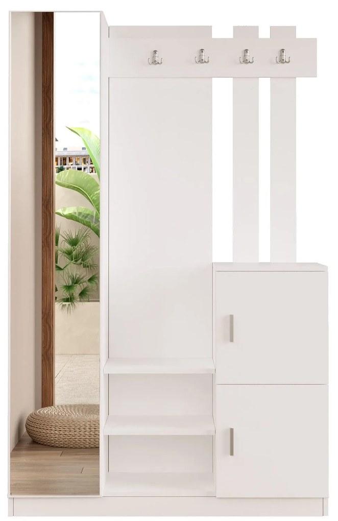 Cabideiro DD7 – Branco – 113,6 cm x 180 cm x 35 cm