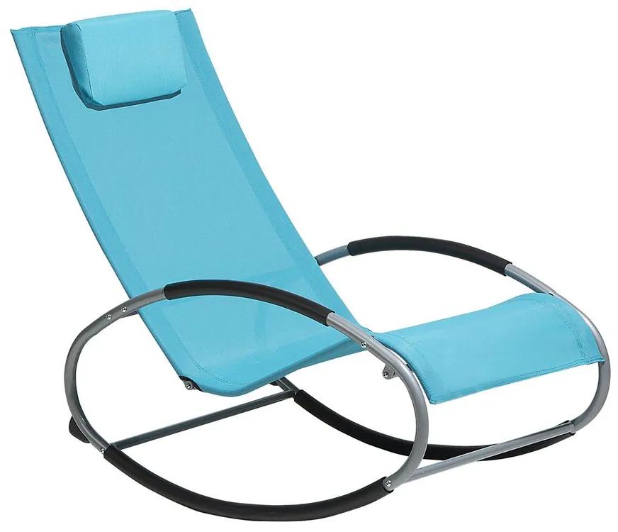 Cadeira de jardim de baloiço azul turquesa CAMPO Beliani