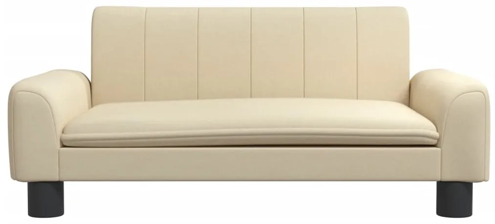 Sofá infantil 70x45x30 cm tecido cor creme
