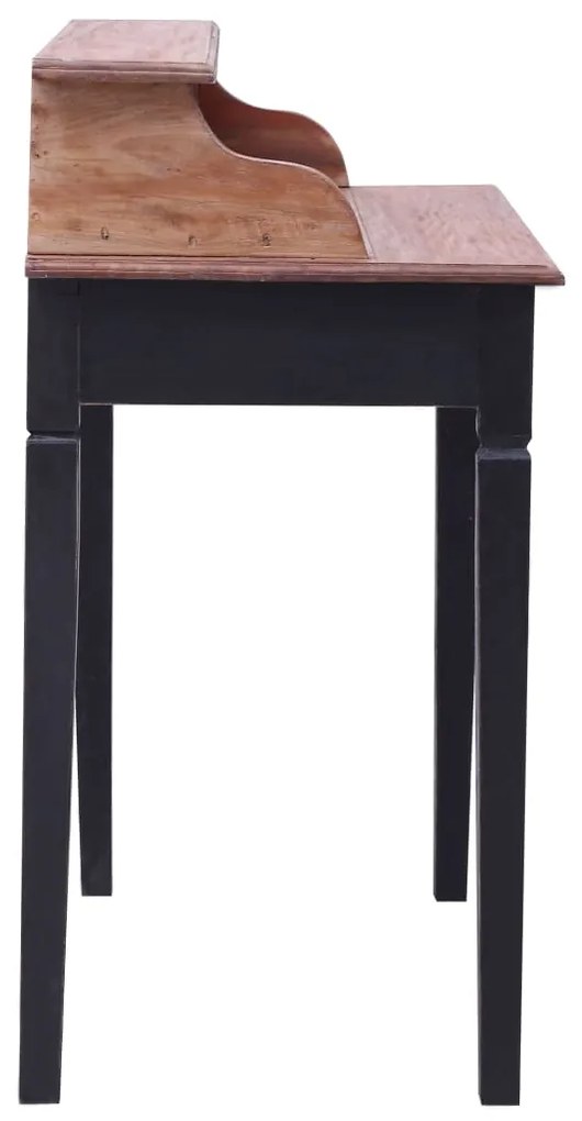 Secretária com gavetas 90x50x101 cm madeira de mogno maciça