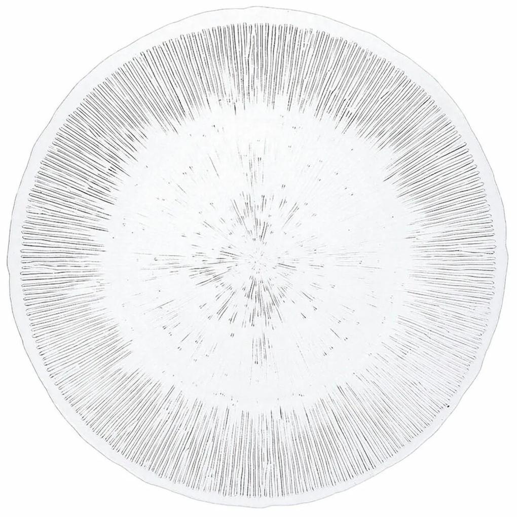 Plat bord Quid Fusion Transparente Vidro (Ø 28 cm)