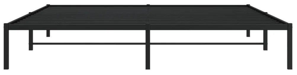 Estrutura de cama 193x203 cm metal preto